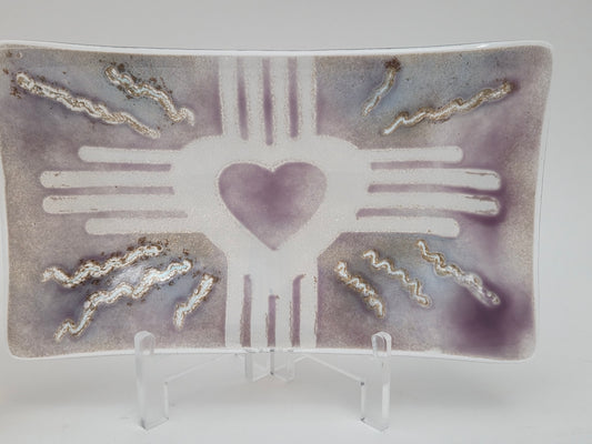 Lavender Heart Platter