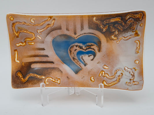 Turquoise Heart Platter