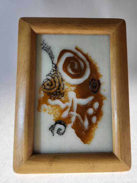 PETROGLYPH - 3 tone spiral abstract