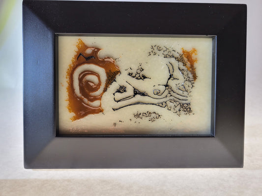 PETROGLYPH - Running Deer with Spirals
