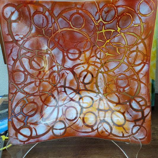 BOWL - Red & Gold