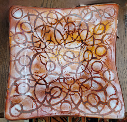 BOWL - Red & Gold