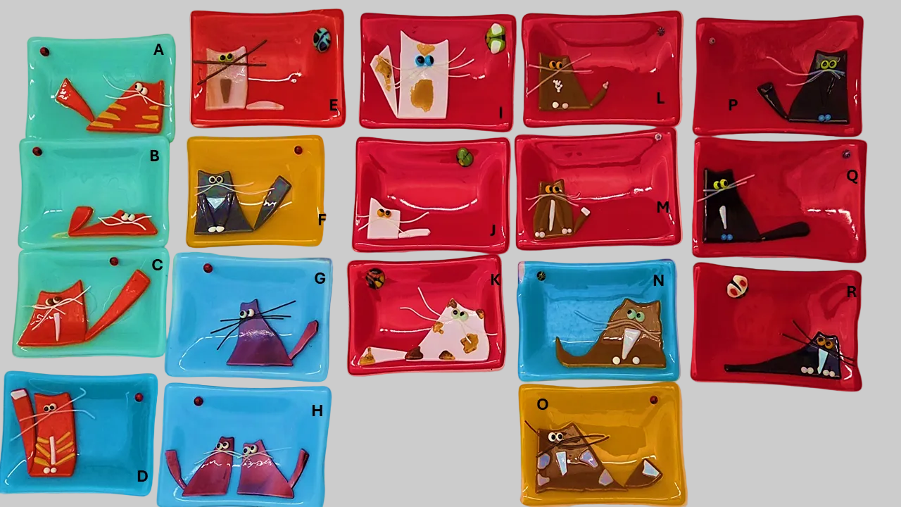 Scaredy Cats with bugs on colorful 4x6 trays
